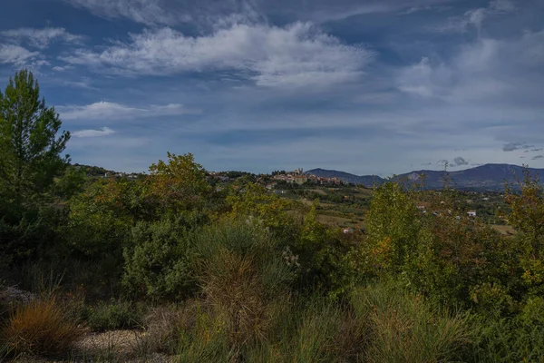 Herbstliche Landschaft Den Abruzzen Italien — Stockfoto