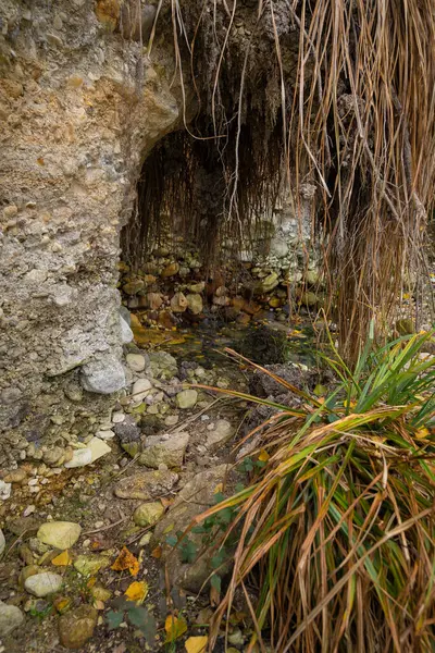 Afbeelding Van Zwaveloevers Bij Lavino Herfst Abruzzo Italië — Stockfoto