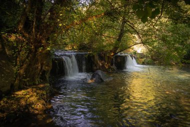 İtalya 'da Lazio' da Şelale Monte Gelato