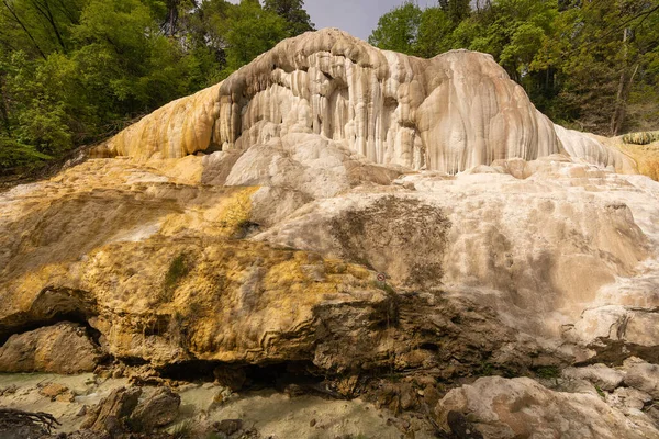 Открытый Термальный Бассейн Баньи Сан Филиппо Тоскана Италия — стоковое фото