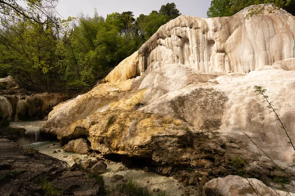 Piscine Termali All Aperto Gratuite Bagni San Filippo Toscana — Foto Stock