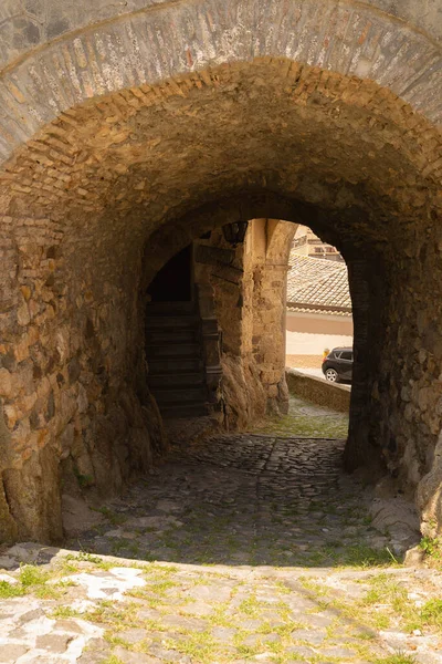 Szenische Ansicht Der Rocca Frangipani Dorf Tolfa Latium Italien — Stockfoto