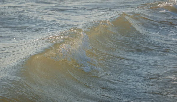 Barevné Mořské Vlny Cákancemi Bílými Vlnami Circeo Parku Sabaudii Itálii — Stock fotografie
