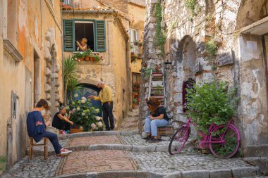 Castro del Volsci, İtalya - 13 Haziran 2021, Castro del Volsci, Fronzinone, İtalya