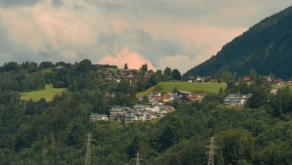 Vackert Landskap Bergen Schweiz — Stockfoto