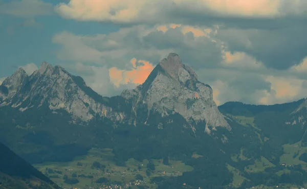 Beautiful Landscape Mountains Switzerland — Stock Photo, Image