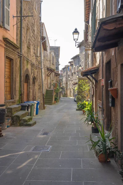 Vitorchiano Itália Fevereiro 2021 Rua Cidade Medieval Vitorkiano Lácio Itália — Fotografia de Stock