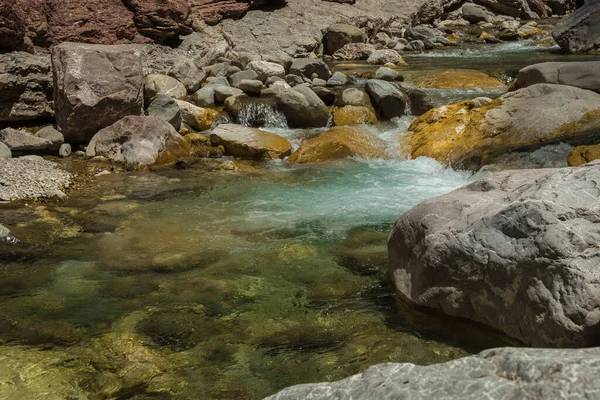 Pequeños Lagos Agua Rápidos Río Cerca Panta Vrexei Evritania Grecia —  Fotos de Stock