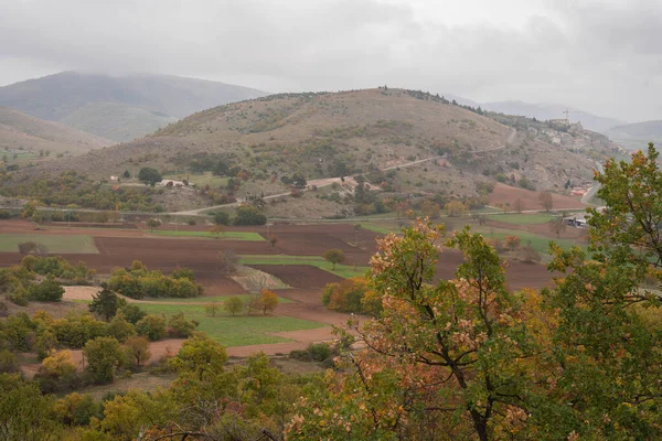 Talya Nın Abruzzo Dağlarındaki Sonbahar Renkleri — Stok fotoğraf