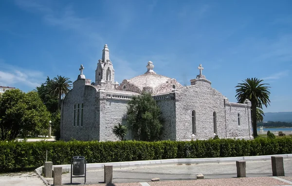 Church made of seashells in La Toja — Stock Photo, Image