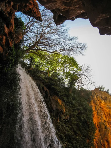 Wodospady w Monasterio de Piedra — Zdjęcie stockowe