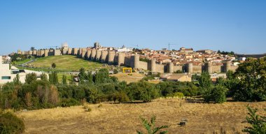Avila şehrin görünümü
