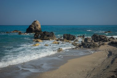 Levkada güzel Kalamitsi beach