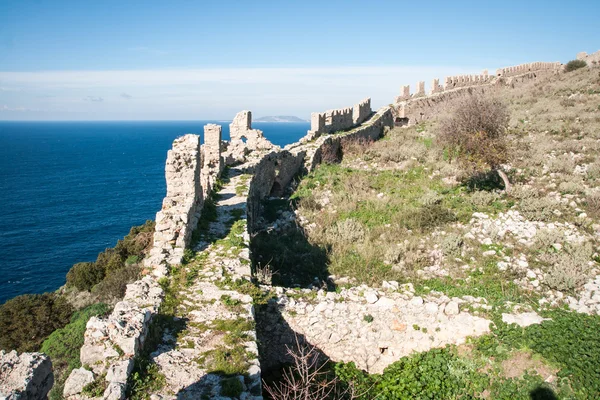 Ruinen der alten Burg von Navarino — Stockfoto