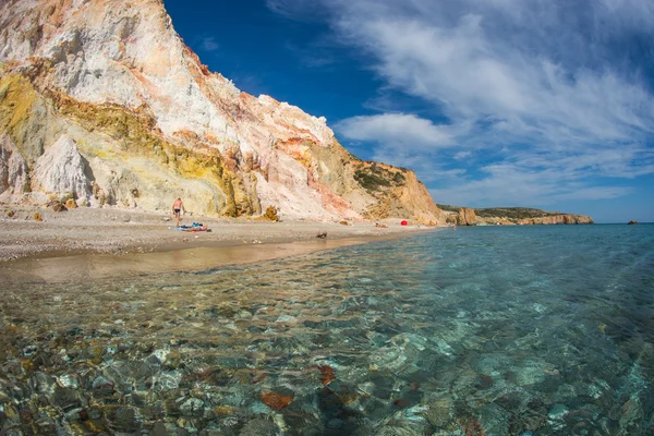 Colores naturales de la playa de Firiplaka — Foto de Stock