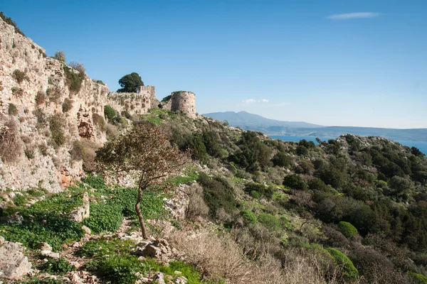 Ruins of the old Navarino castle — Stock Photo, Image