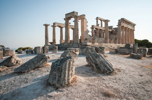 Ruïnes van Afaia tempel — Stockfoto