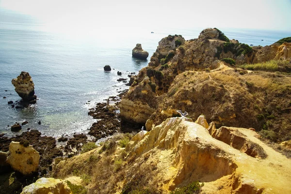 Spiaggia panoramica a Lagos — Foto Stock