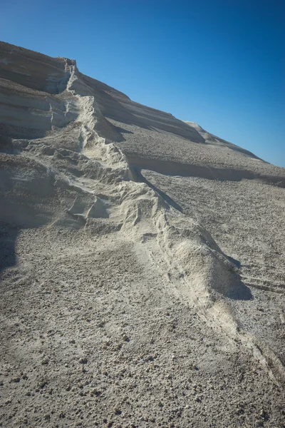 Beautiful moonscape beach Sarakiniko — Stock Photo, Image