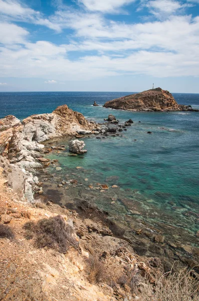 Euboea Adası'nın güzel deniz kıyısı, — Stok fotoğraf