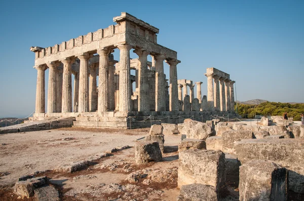 Ruïnes van Afaia tempel — Stockfoto