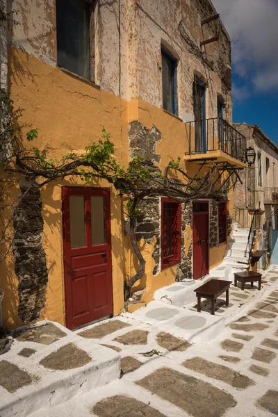 Weergave van Kea straten in Cyclades — Stockfoto