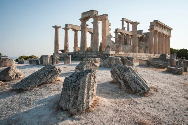 Ruínas do Templo de Afaia — Fotografia de Stock