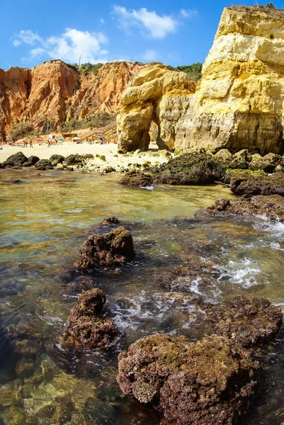 Praia panorâmica em Lagos — Fotografia de Stock