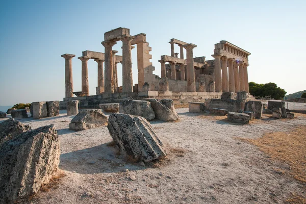 Ruïnes van Afaia tempel — Stockfoto