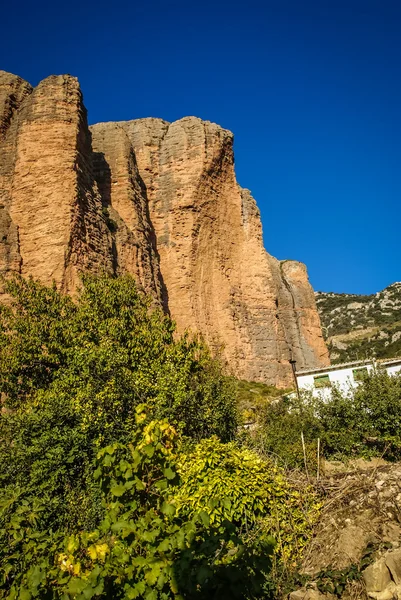 Malos Riglos в регіоні Huesca — стокове фото