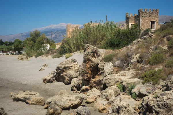 Castle at Frangokastello beach — Stock Photo, Image