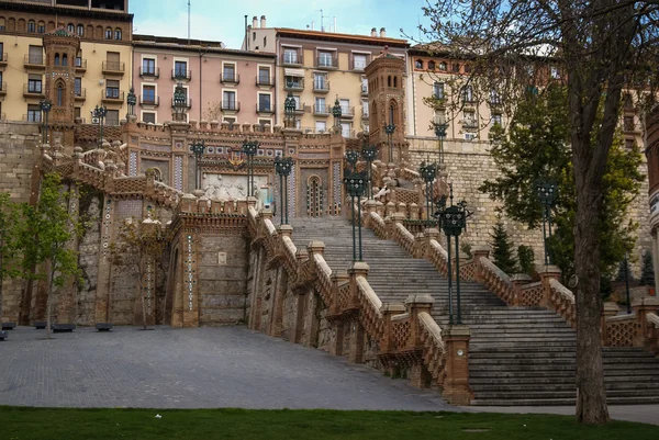 Vieja escalera en Teruel — Foto de Stock