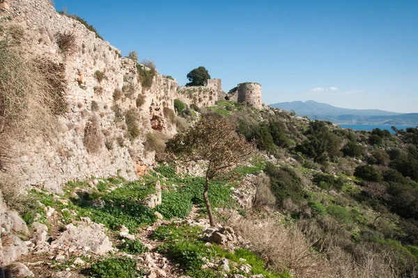 Ruins of the old Navarino castle — Stock Photo, Image