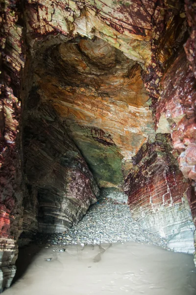 Jaskinia jako Catedrais beach — Zdjęcie stockowe