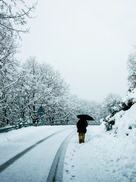 Winter in Puebla de Sanabria — Stock Photo, Image