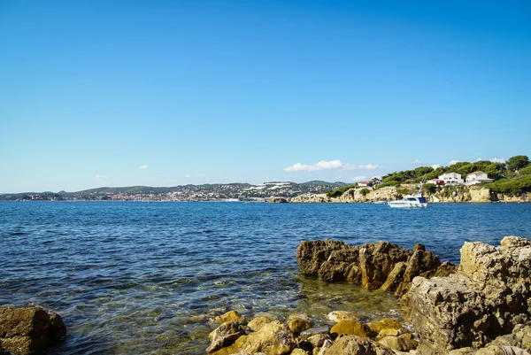 Beautiful Cote d'Azur seashore — Stock Photo, Image