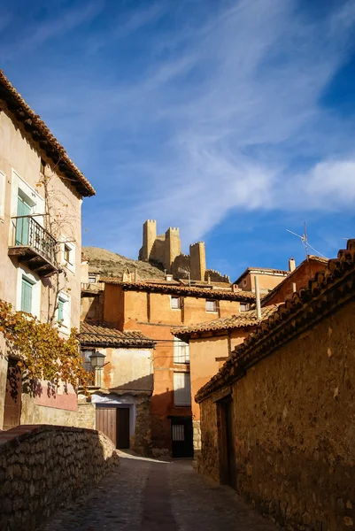 Street of old town Albarracin — Stock Photo, Image