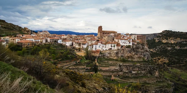 Villarluengo dorp in Teruel — Stockfoto