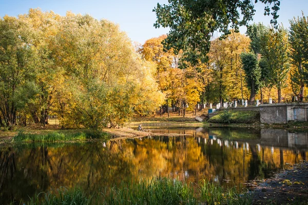 Moskova'da güzel sonbahar park