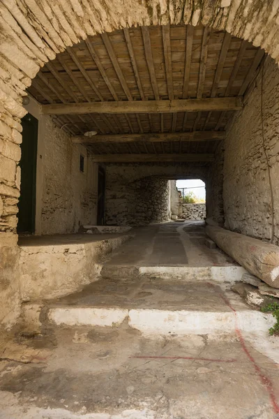 Blick auf kea streets in cyclades — Stockfoto