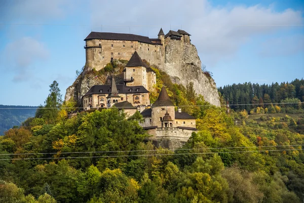 Původní středověký hrad v Orava — Stock fotografie