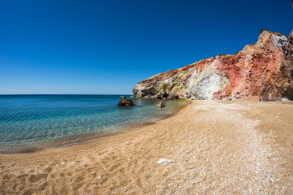 Cores vivas incomuns da praia de Palepchori — Fotografia de Stock