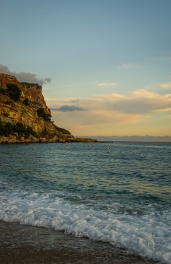 Beautiful seashore in Cassis clipart