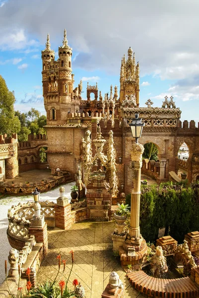 Unusual stone castle in Andalucia — Stock Photo, Image