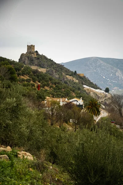 Pohled na krajinu Zahara de la Sierra — Stock fotografie