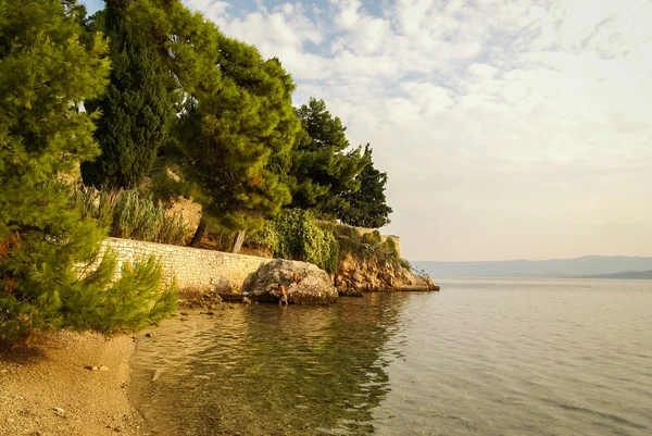 Sunset at Bol on Brac island — Stock Photo, Image