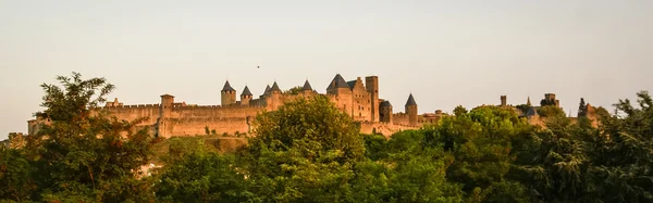 Vue de la vieille ville fortifiée de Carcassonne — Photo