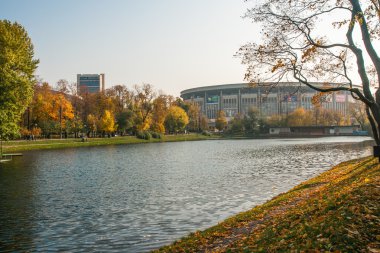 Moskova'da güzel sonbahar park