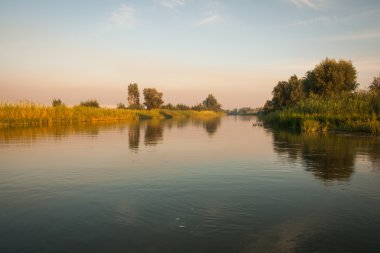 Volga Delta gün batımında