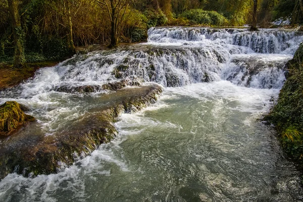 Vodopády v Monasterio de Piedra — Stock fotografie